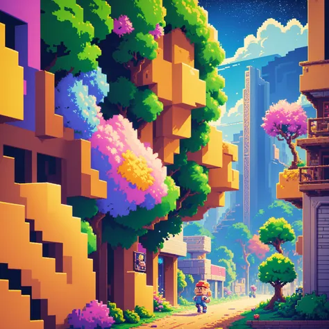 (best quality,4k,8k,highres,masterpiece:1.2),ultra-detailed,pixel art,retro gaming,vibrant colors,8-bit,low resolution,blocky ch...