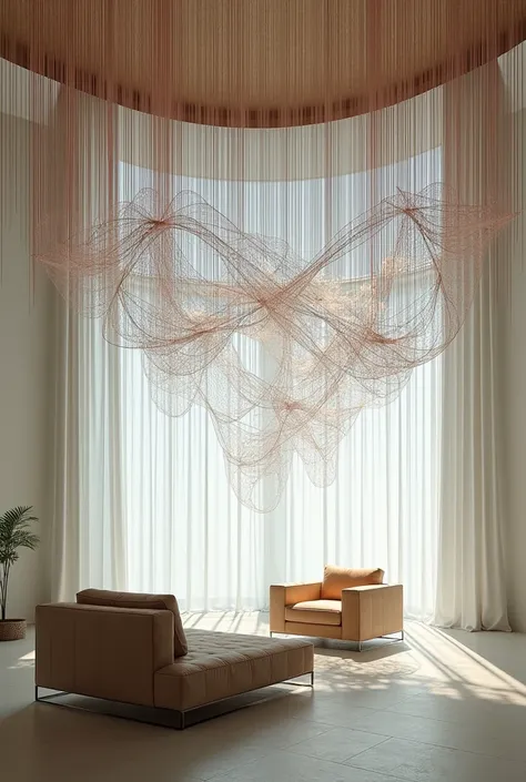 a room desing with strings