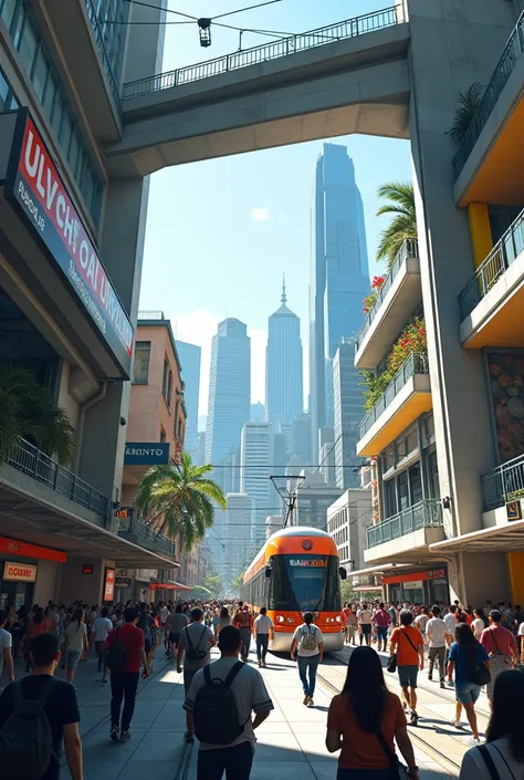 tram station in panama city