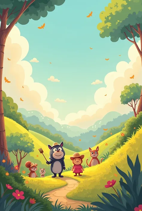 youtube kids animated picture looks like a painted image with a 1024:576 pixels