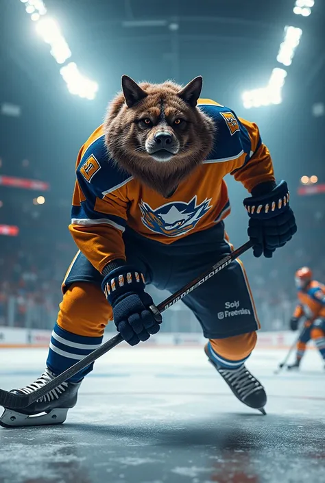 joueur de hockey animal