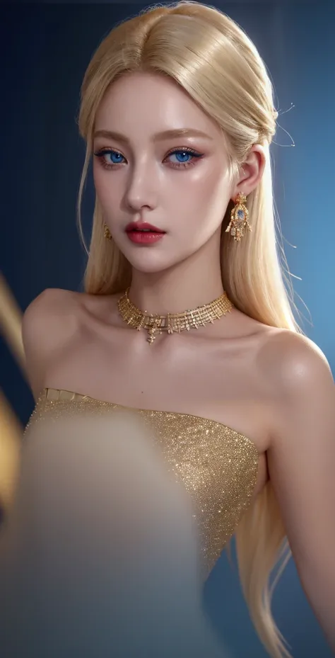 golden dress