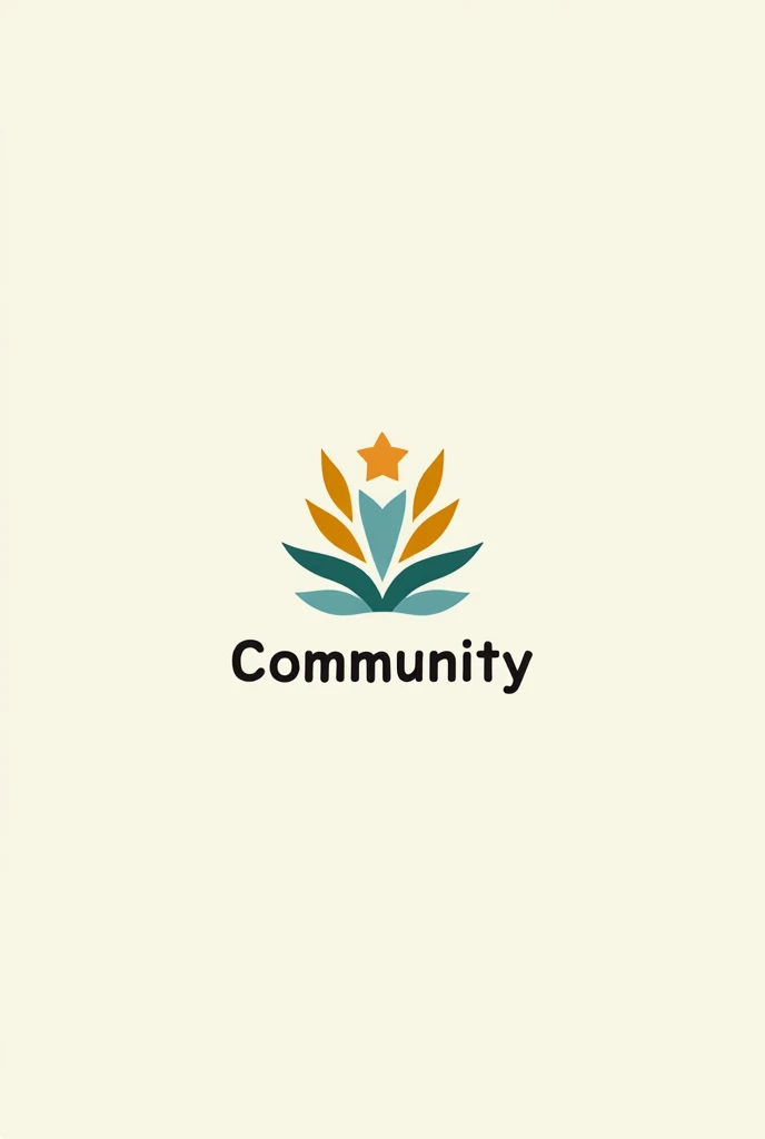 create a  logo and write "let's improve our community" in that logo.