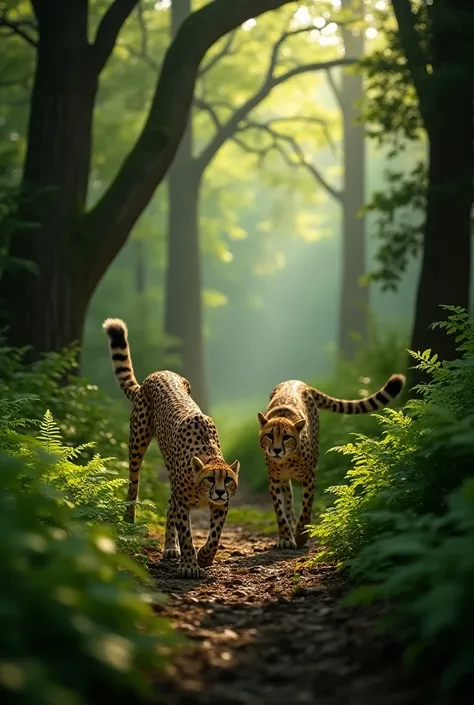 photos of cheetahs in the forest