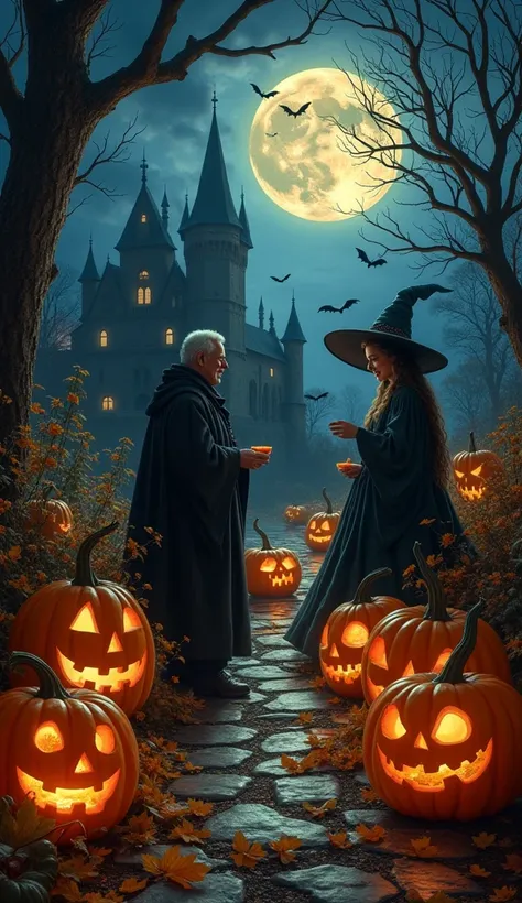 （masterpiece、high quality、High image quality、4K、8k、 Details）、 Rembrandt Halloween with emphasized scenery and shadows 、 realisti...