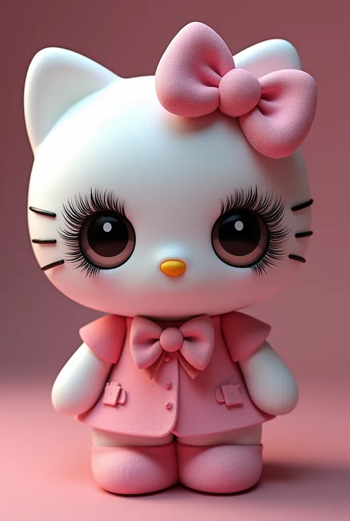 a hello kitty with glamorous eyelashes since my page is called kittylash glam and it talks about a page where i will upload my i...