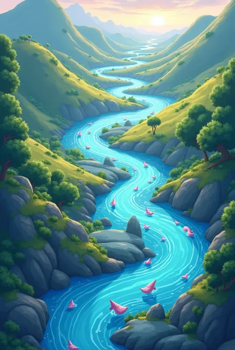 animated l-shaped rivers