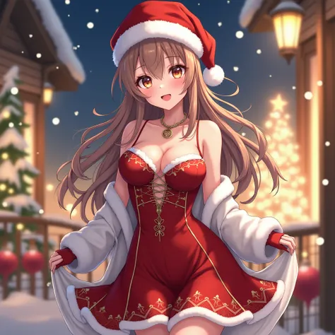 christmas outfit anime girl mature