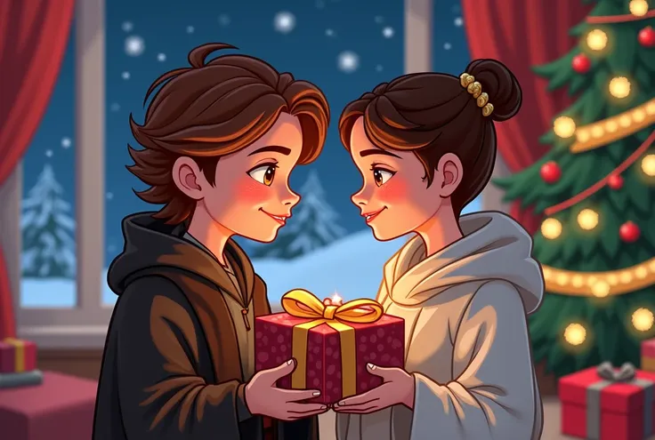 anakin and padme from star wars 2d gifts at christmas