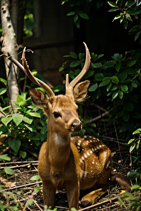 small yellow skinned deer