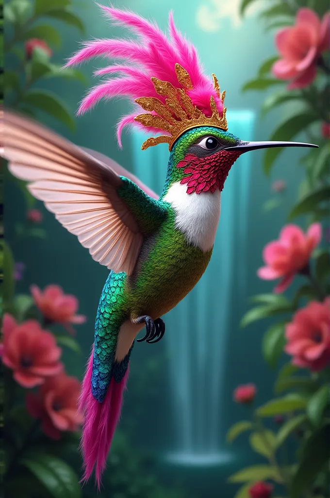 create a drag queen hummingbird