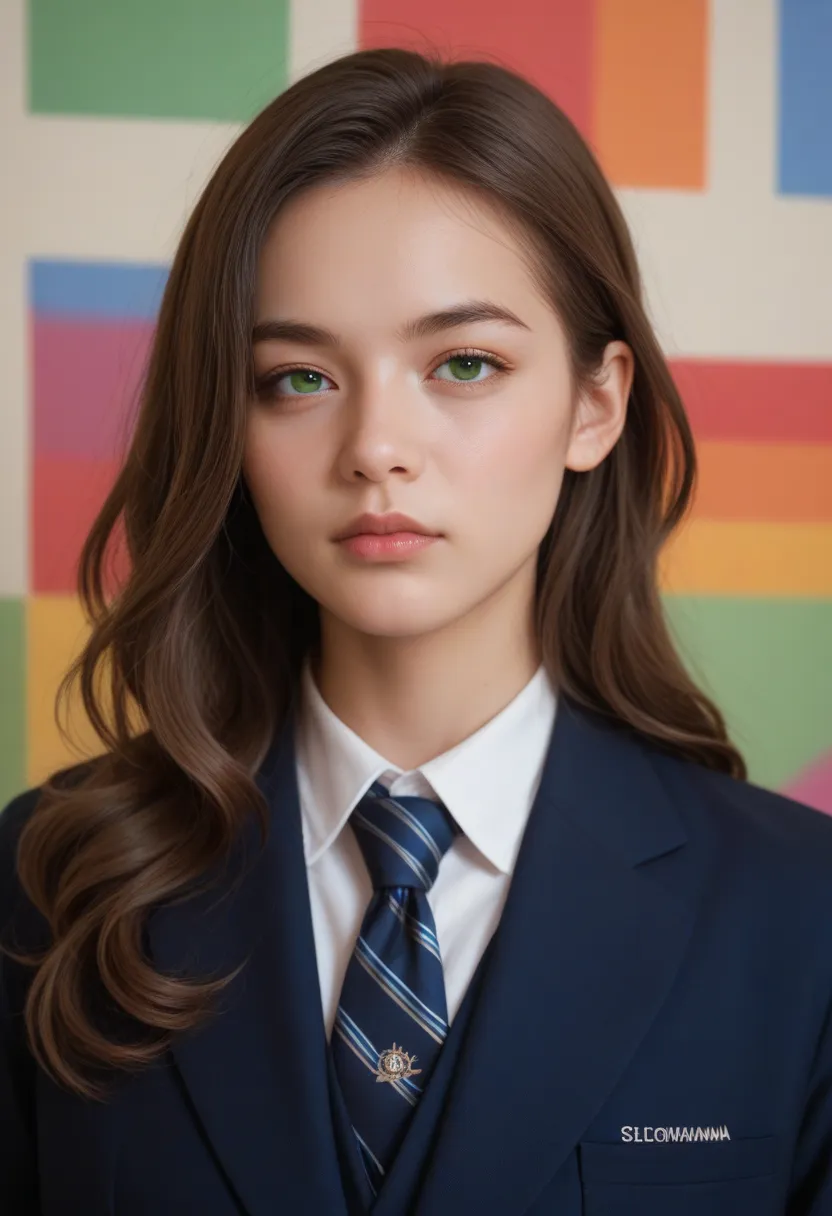 book cover of a young man and woman, wearing high school uniforms standing back to back, 

the 16-year-old young man has curly l...