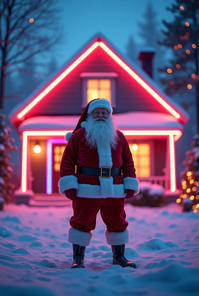 santa behind neon house
this image size 2mb