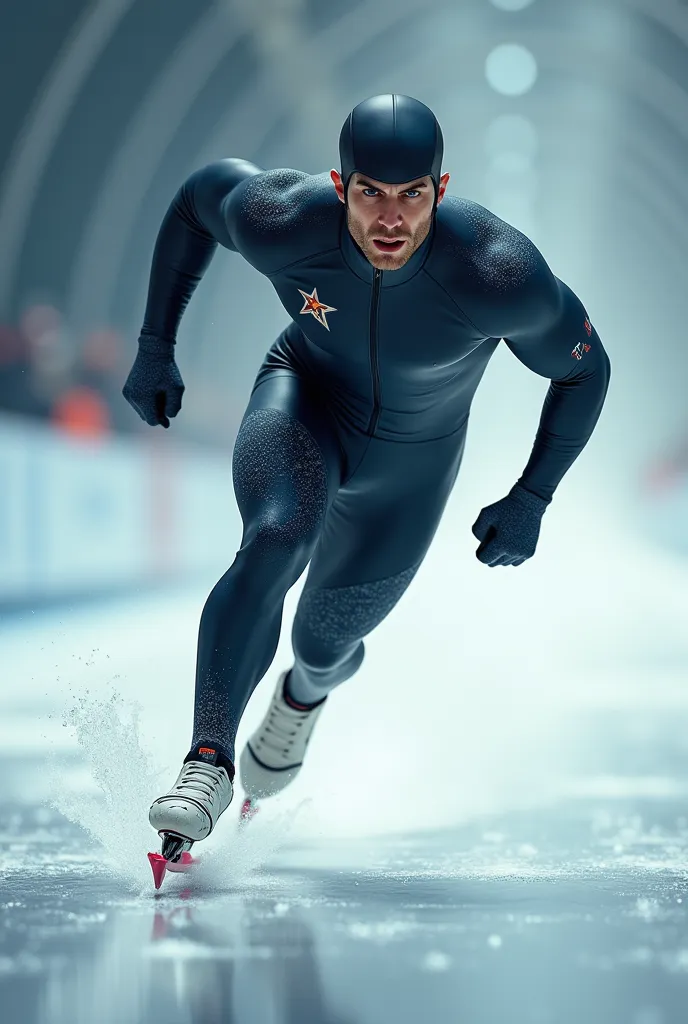 muscular speed skater