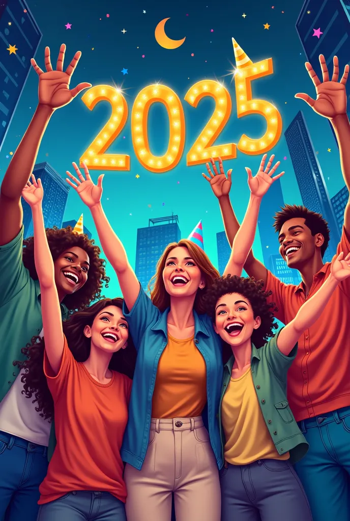 2025 happy new years posters