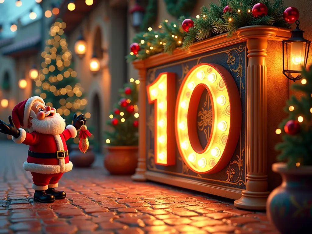 there are 10 days left until christmas ,  i want an image that reflects that, that this is in spanish