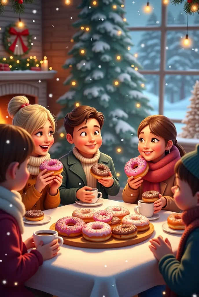 christmas with donuts