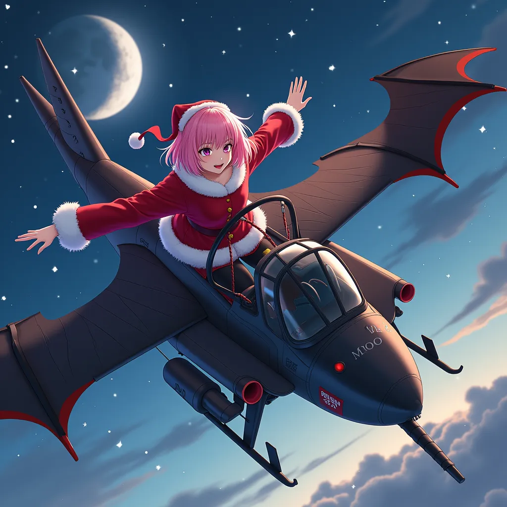 she flies with a combat helicopter 。 （nazuna）。dracula has    。    she flies through the christmas night sky  。  characters 。  he...