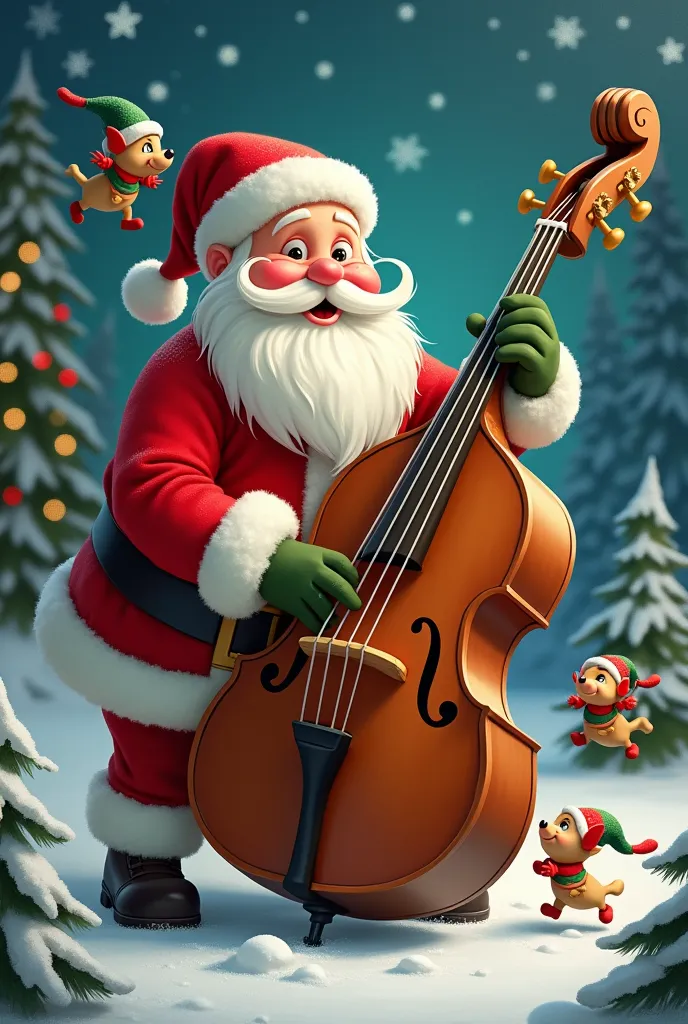 santa is a bassist