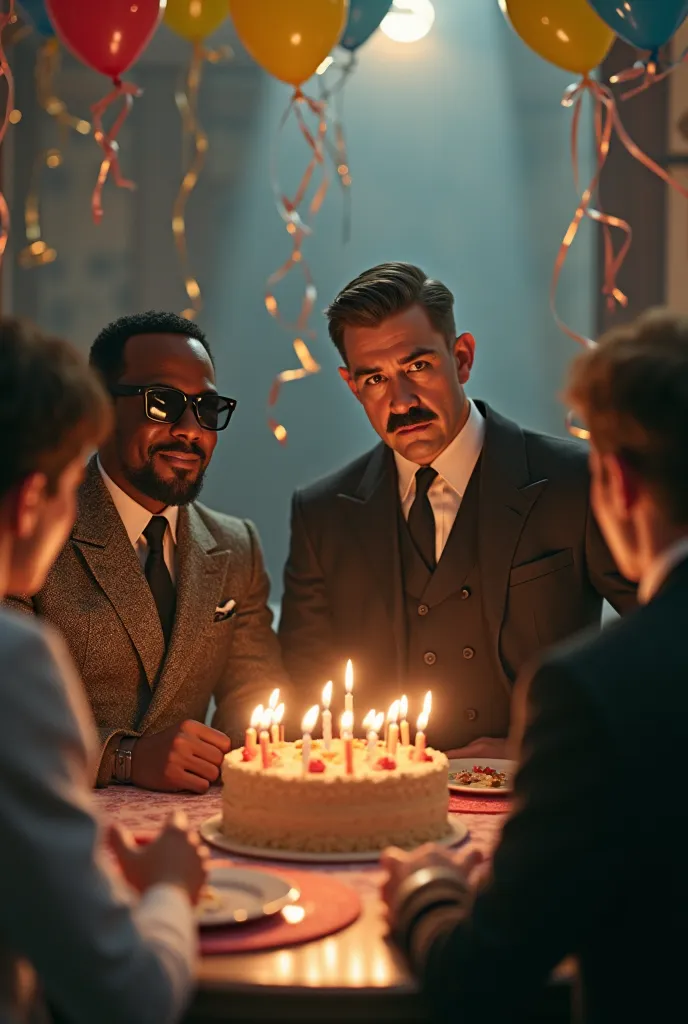 meta, could you take a picture with rapper p . diddy and hitler celebrating justin bieber's birthday?