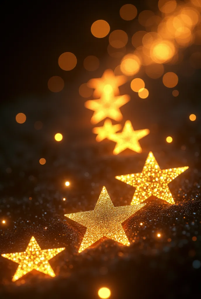 create me a background of golden christmas stars