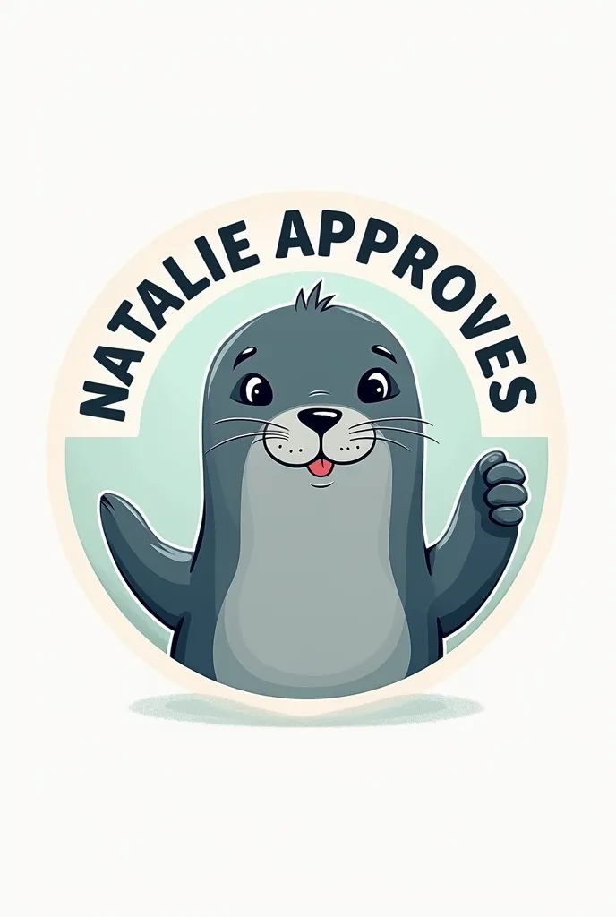 creates a seal of approval that says  "natalie approves "
 the image must be round and you must have your thumb raised