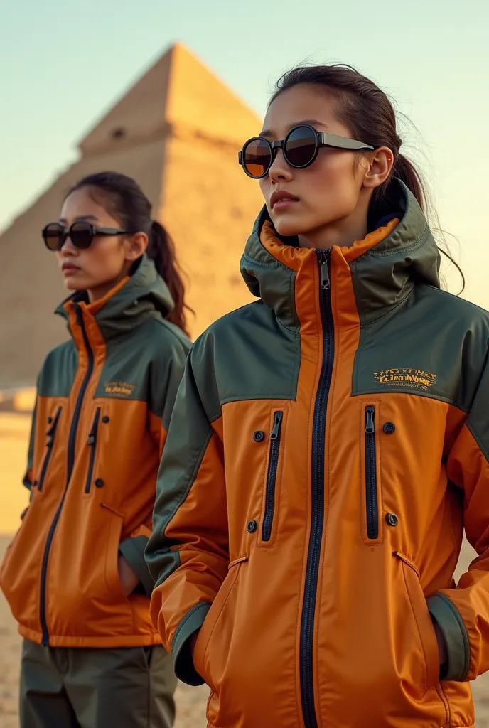 windproof jackets **:  jackets with wind protection ,  that could have retro elements or modern details ,  such as different zip...