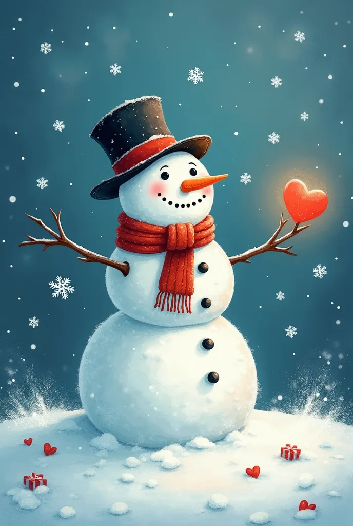 here's a beautiful moral story:

the tale of the snowman's warm heart

once upon a time, in a snowy village, a snowman was built...