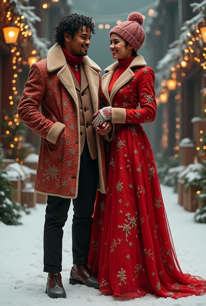 make a christmas designer , and enter the following names raidel and amina