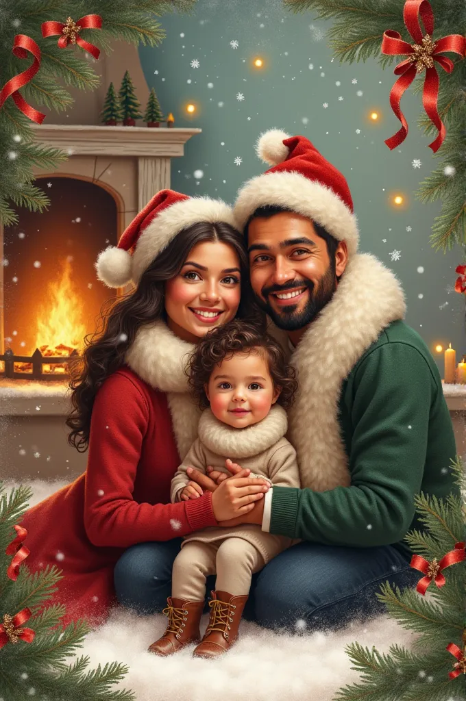 make a christmas card from ing.. obed martínez and familiares