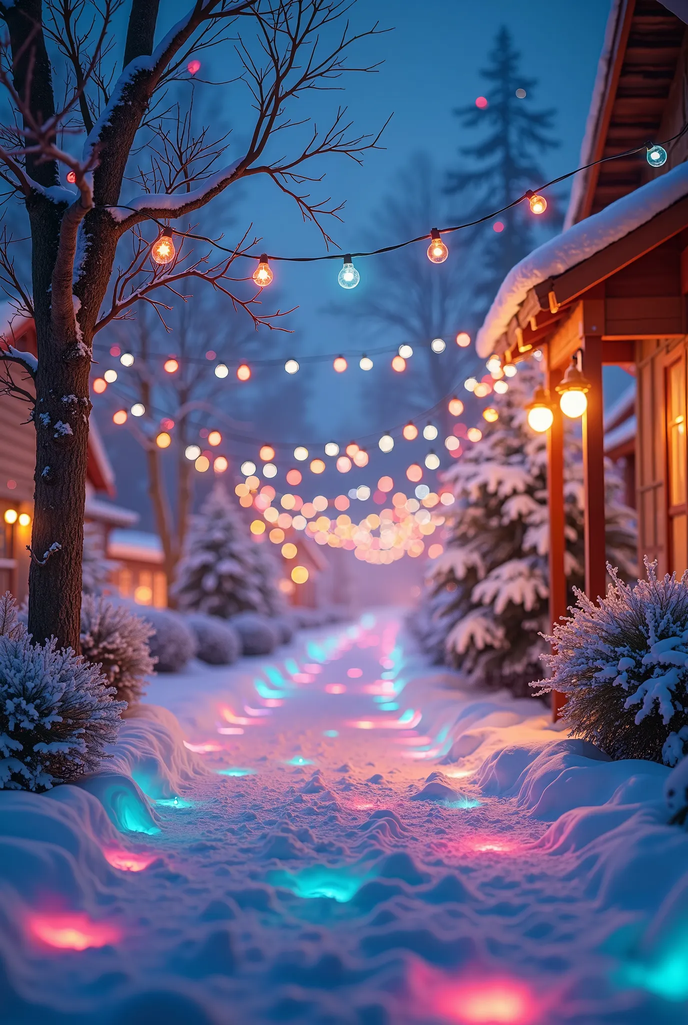 christmas lights background