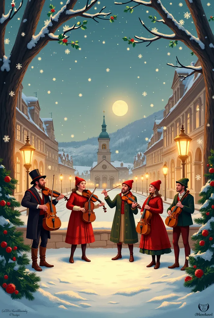 christmas card for musikverein aigen-schlägl