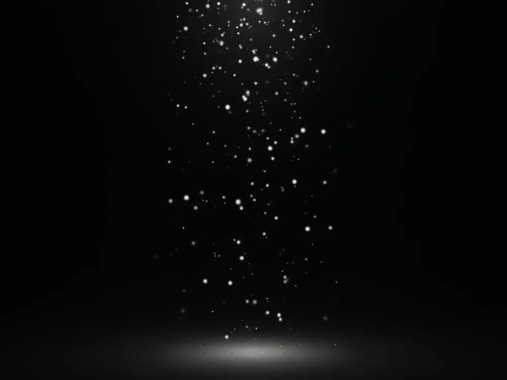 black background with with dots falling