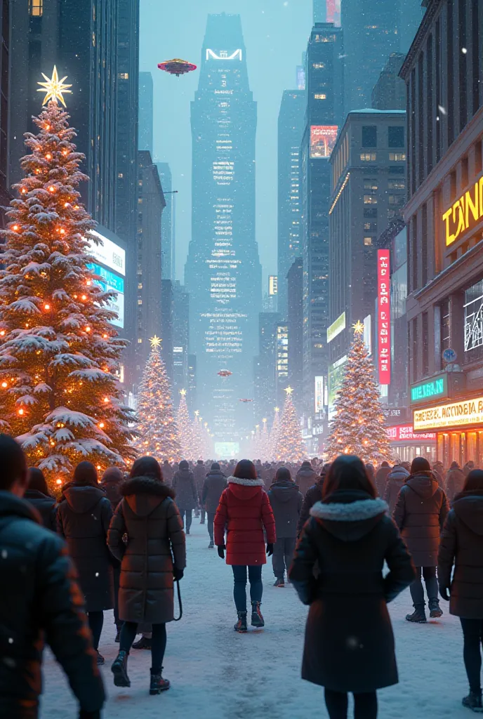 christmas in new york 2150 year