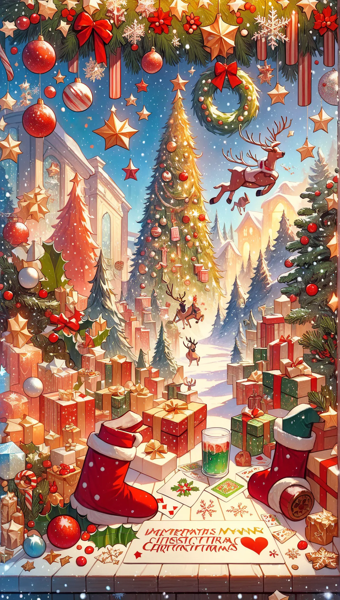 score_9, score_8_up, score_7_up, score_6_up, christmaspostcard drink, (masterpiece:1.3) (best quality:1.2) (high quality:1.1)chr...