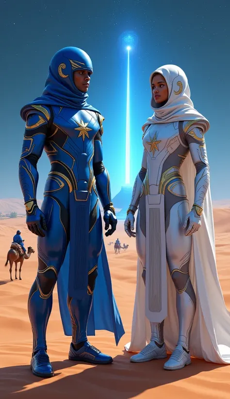 number of rangers: 2 (blue (male) and white (female)).

design:

suits inspired by somali textiles, featuring sleek armor with s...