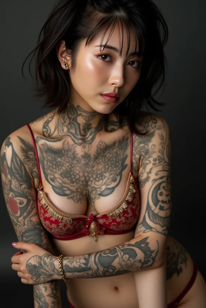 BEAUTIFUL YAKUZA GIRL  ,  cinematic lighting ,  super high resolution,  masterpiece,  accurate,  super detailed,  Advanced Detai...