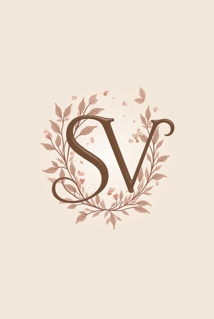 I want logo of s and v together for wedding