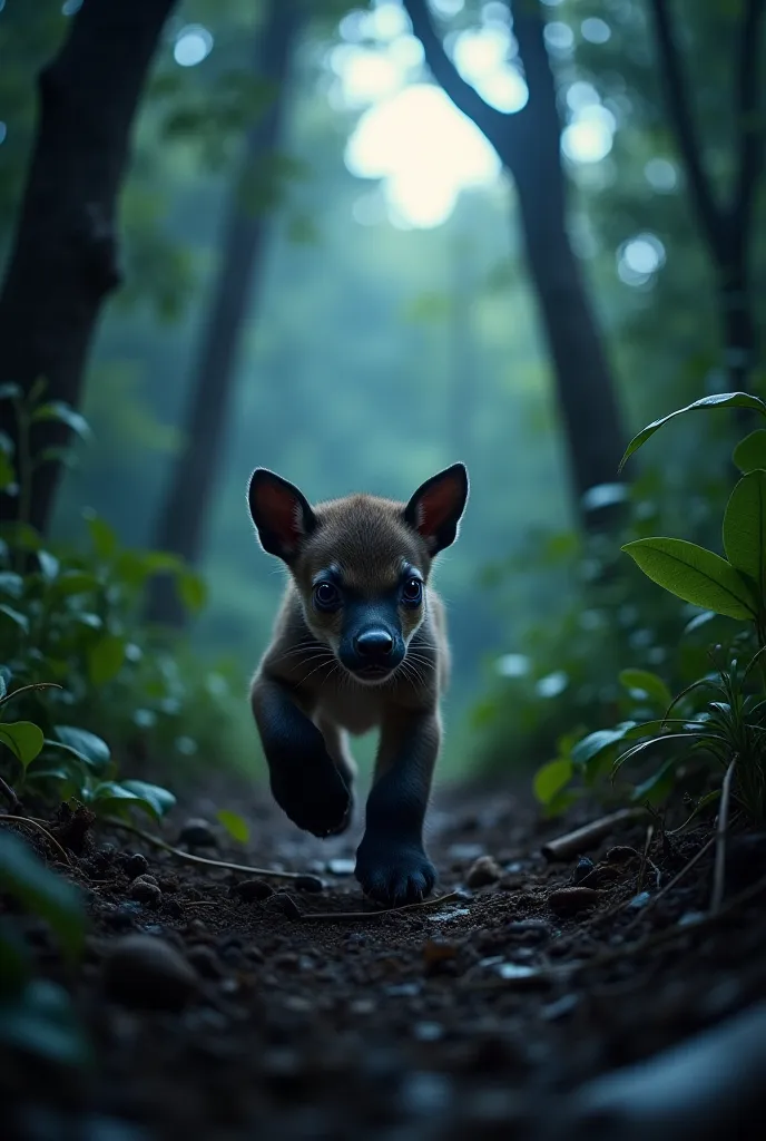 A heartbreaking scene in the dense jungle— the helpless calf runs aimlessly through the wilderness, tears in its innocent eyes. ...