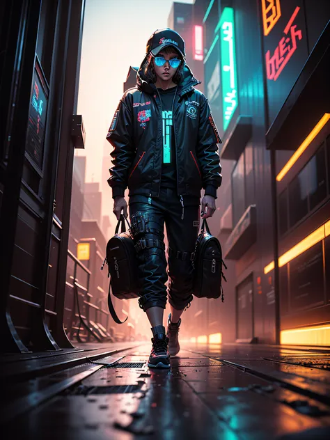 pixel art, cyberpunk, panning shot, intricate, hyperdetailed, concept art, masterpiece, neon lighting, colorful, made by aase be...