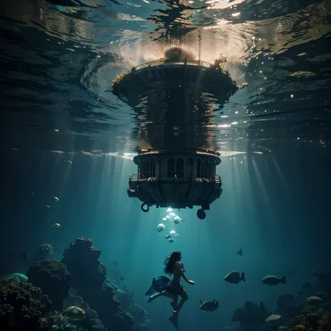 create underwater the city of atlantis