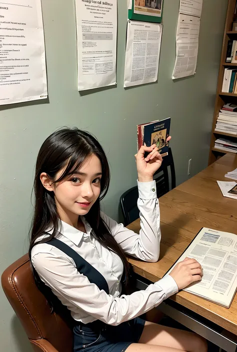 left side (red):
“a girl sitting at a study table, looking frustrated and confused, with books scattered around.”

right side (g...